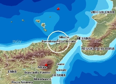 Forti scosse in provincia di Messina, paura ma nessun danno